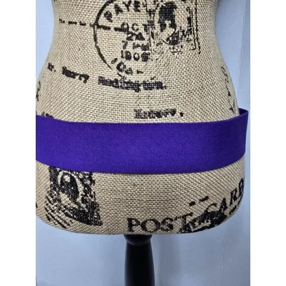 Vintage 1980s Bright Purple Funky Stretchy Belt - Picture 3 of 8